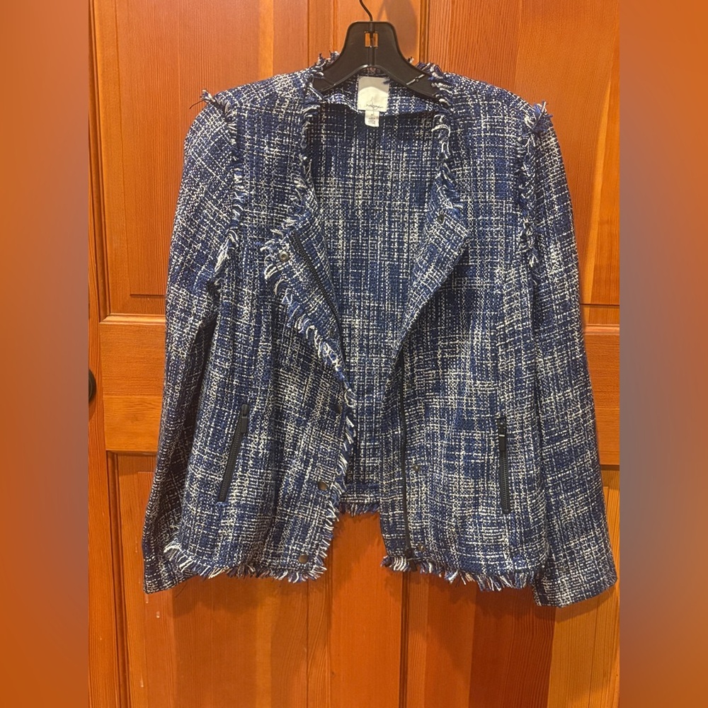 Halogen Tweed Fringe Jacket